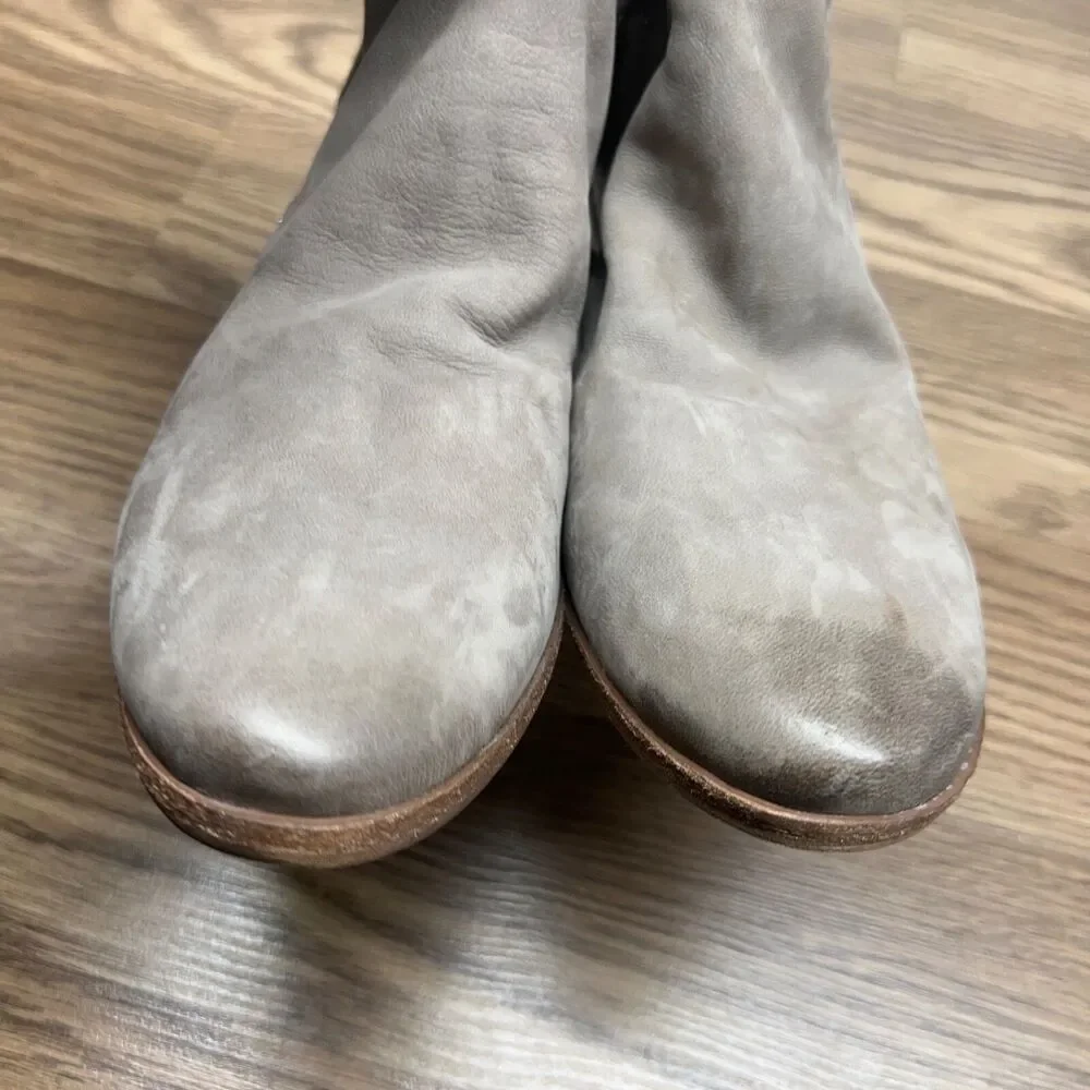 Sam Edelman Womens Packer Boot Size 8 Tan Leather Low Block Heel Bootie‎